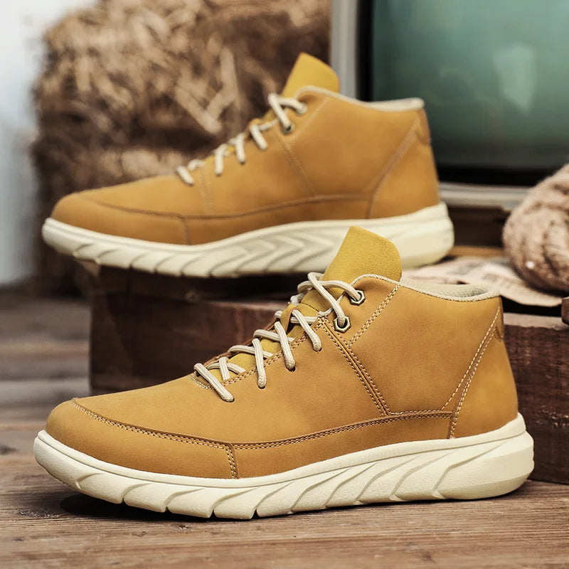 Expedition High-Top Leather Sneakers