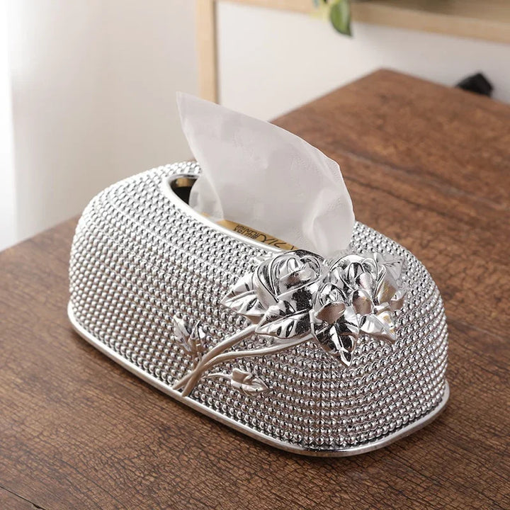 Rosetta Bloom Tissue Box Holder