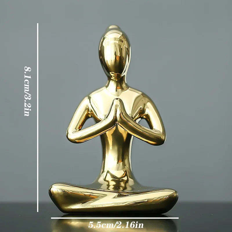 Zen Pose Ceramic Figurines