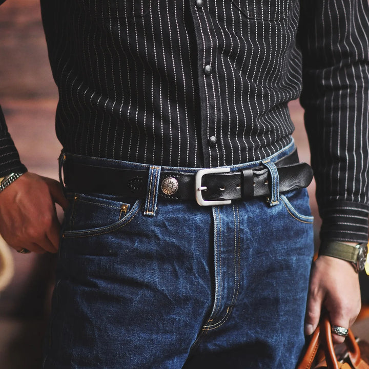 Frontier Cowhide Belt