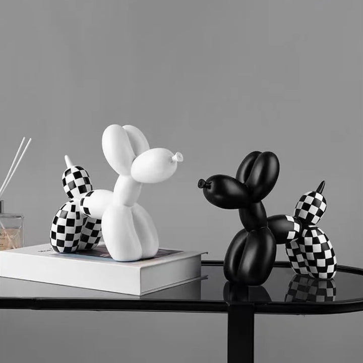 Checkerboard Balloon Dogs