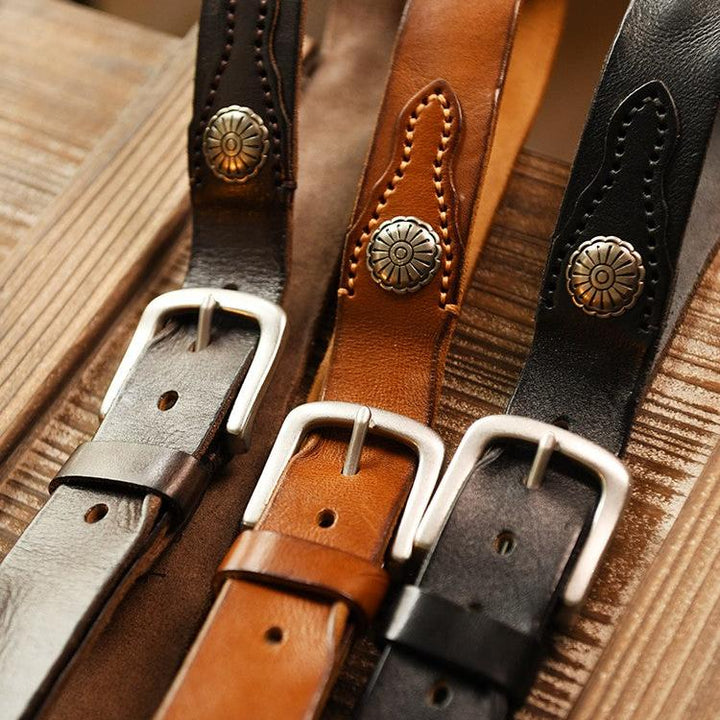 Frontier Cowhide Belt