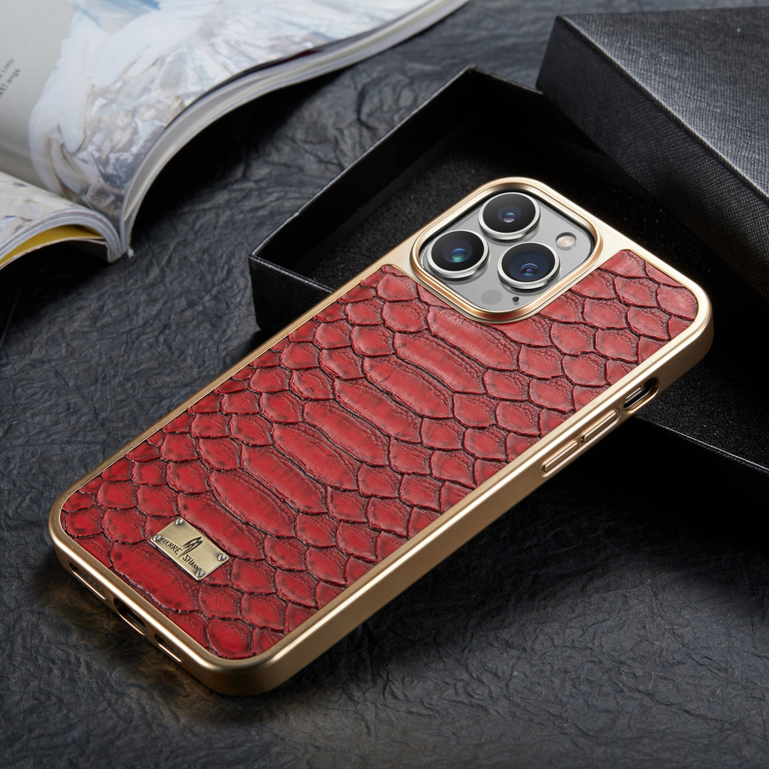 Snakeskin Leather iPhone Case