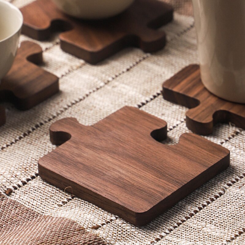 Puzzle Piece Coaster Set